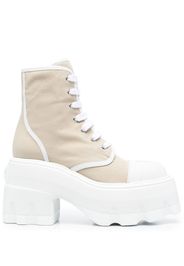 Casadei MAXXXI Fedor platform ankle boots - Toni neutri