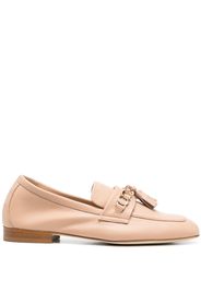 Casadei chunky chain-link leather loafers - Toni neutri