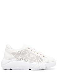 Casadei low-top lace-up sneakers - Bianco