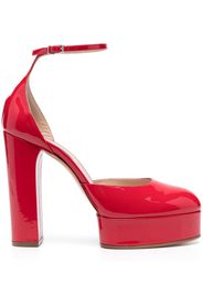 Casadei 115mm patent platform pumps - Rosso