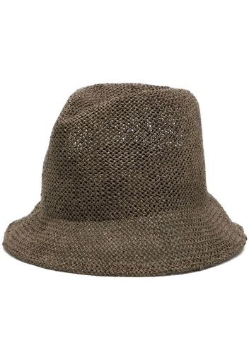 Casey Casey Fedora intrecciato - Marrone