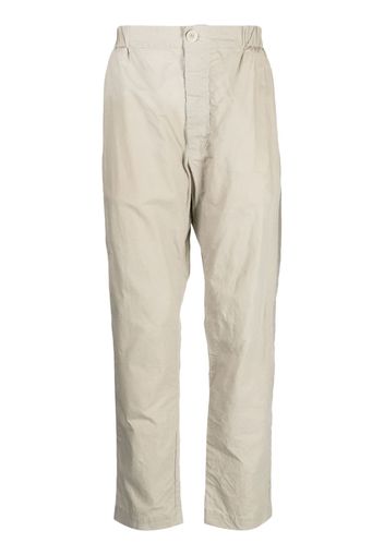 Casey Casey Pantaloni dritti con vita elasticizzata - Grigio