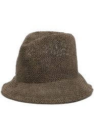 Casey Casey Fedora intrecciato - Marrone