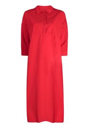 Casey Casey Momo cotton midi shirtdress - Rosso