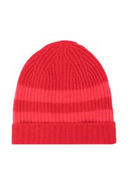 Cashmere in Love Kids Bibi striped cashmere beanie - Rosso