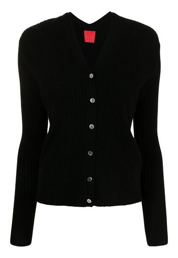 Cashmere In Love Cardigan corto Inez a coste - Nero