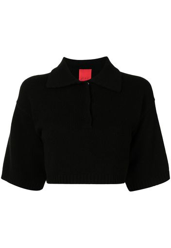 Cashmere In Love Polo crop Demi - Nero