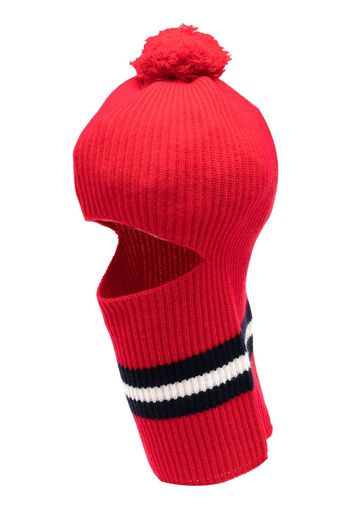 Cashmere In Love Passamontagna Wira con pompon - Rosso