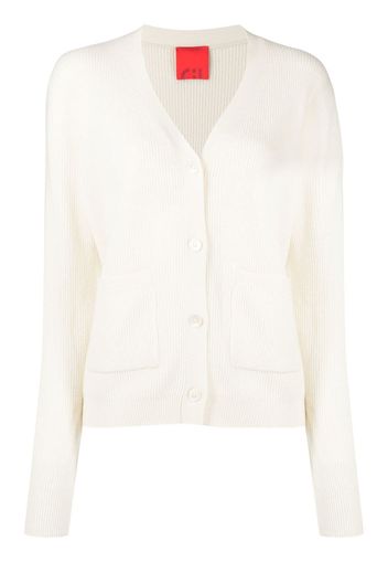 Cashmere In Love Cardigan Mari a coste - Bianco