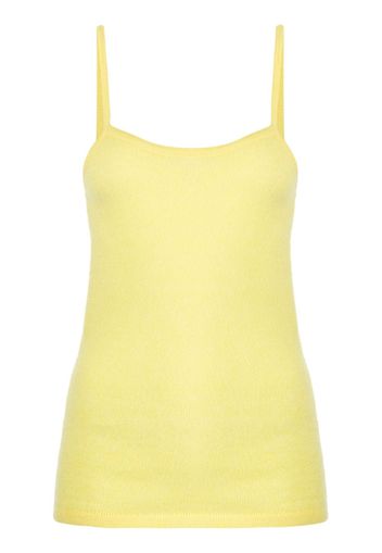 Cashmere In Love Amaya fine-knit tank top - Giallo