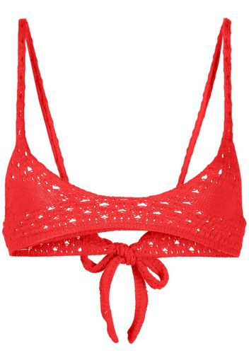 Cashmere In Love Hanalei crochet-knit bralette - Rosso