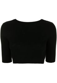 Cashmere In Love Top crop Liza - Nero