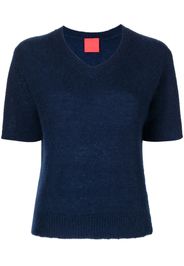 Cashmere In Love Top con scollo a V - Blu