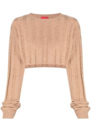 Cashmere In Love Maglione crop Remy - Marrone