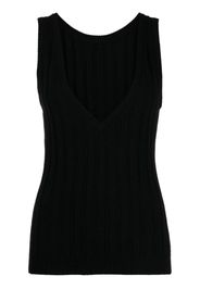 Cashmere In Love Mara V-back tank top - Nero