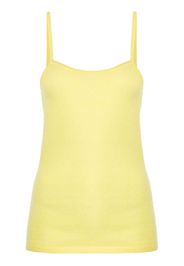 Cashmere In Love Amaya fine-knit tank top - Giallo