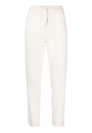 Cashmere In Love Sarah fine-knit track pants - Bianco