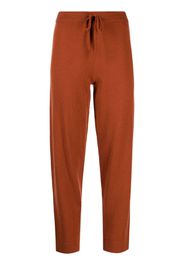 Cashmere In Love Sarah fine-knit track pants - Marrone