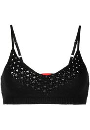 Cashmere In Love Anse crochet-knit bralette - Nero