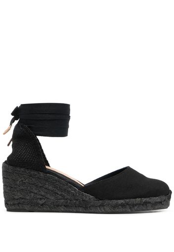 Castañer wedge heel espadrilles - Nero