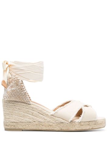 CASTAÑER Bluma wedge-heel espadrilles - Toni neutri