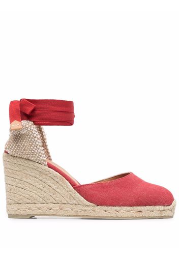 Castañer Carina wedge-heel espadrilles - Rosso