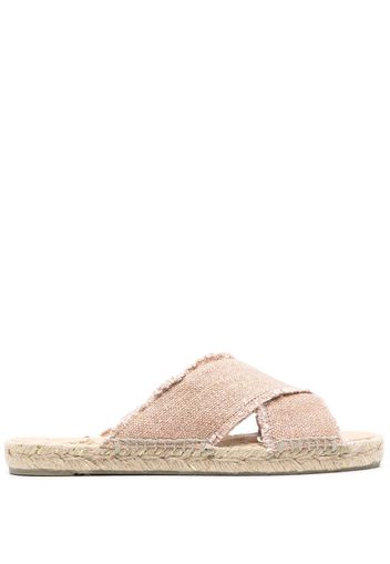 Castañer Palmera raffia sandals - Oro