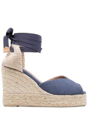 Castañer Bilina 105mm wedge espadrilles - Blu