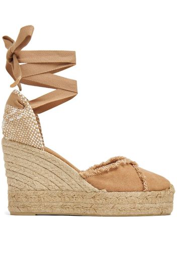 Castañer Clarina 110mm platform wedge espadrilles - Toni neutri