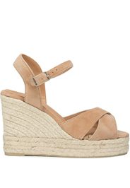 Castañer platform leather sandals - Marrone