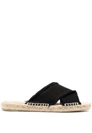 Castañer crossover strap espadrilles - Nero