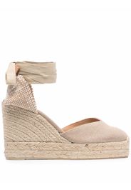 Castañer Espadrilles Chiara con zeppa - Toni neutri