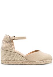 Castañer raffia-wedge espadrilles - Toni neutri