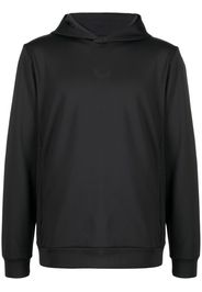 Castore logo-print long-sleeve hoodie - Nero