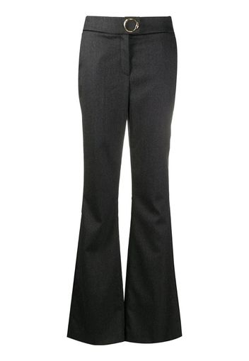 metal-embellished flared trousers