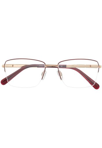 Cazal square-frame eyeglasses - Rosso