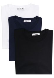 CDLP CDLP 3 PK SS TEE WHT BLU BLK - Nero