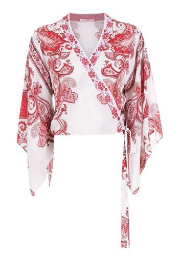 Cecilia Prado Blusa con stampa paisley - Rosso