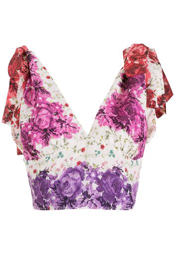 Cecilia Prado Blusa a fiori crop - Multicolore