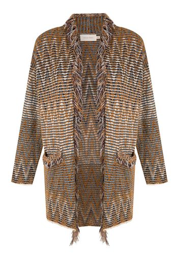 Cecilia Prado Cardigan Wanda con motivo chevron - Toni neutri