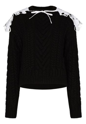 Monse caplet cable knit jumper