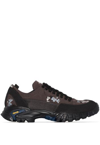 Brown Max floral sneakers