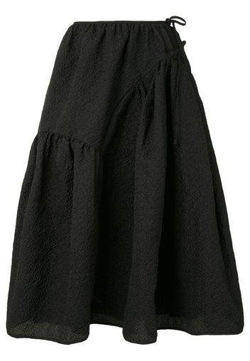 textured-finish A-line skirt