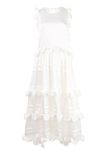 tiered ruffle maxi dress