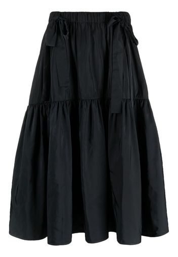 Cecilie Bahnsen recycled polyester A-line skirt - Nero