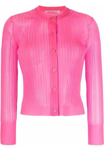 Cecilie Bahnsen Cardigan semi trasparente - Rosa