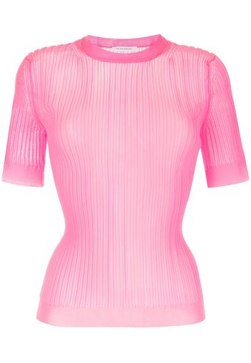 Cecilie Bahnsen Top semi trasparente - Rosa