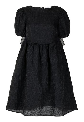 Cecilie Bahnsen puff-sleeve skater dress - Nero