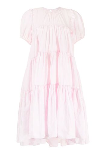 Cecilie Bahnsen Esme tiered midi dress - Rosa