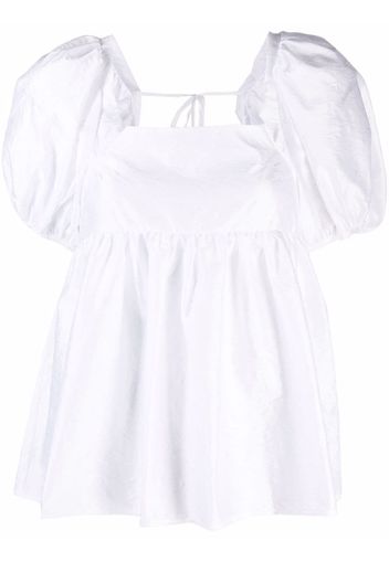 Cecilie Bahnsen Blusa Bjork con maniche a palloncino - Bianco